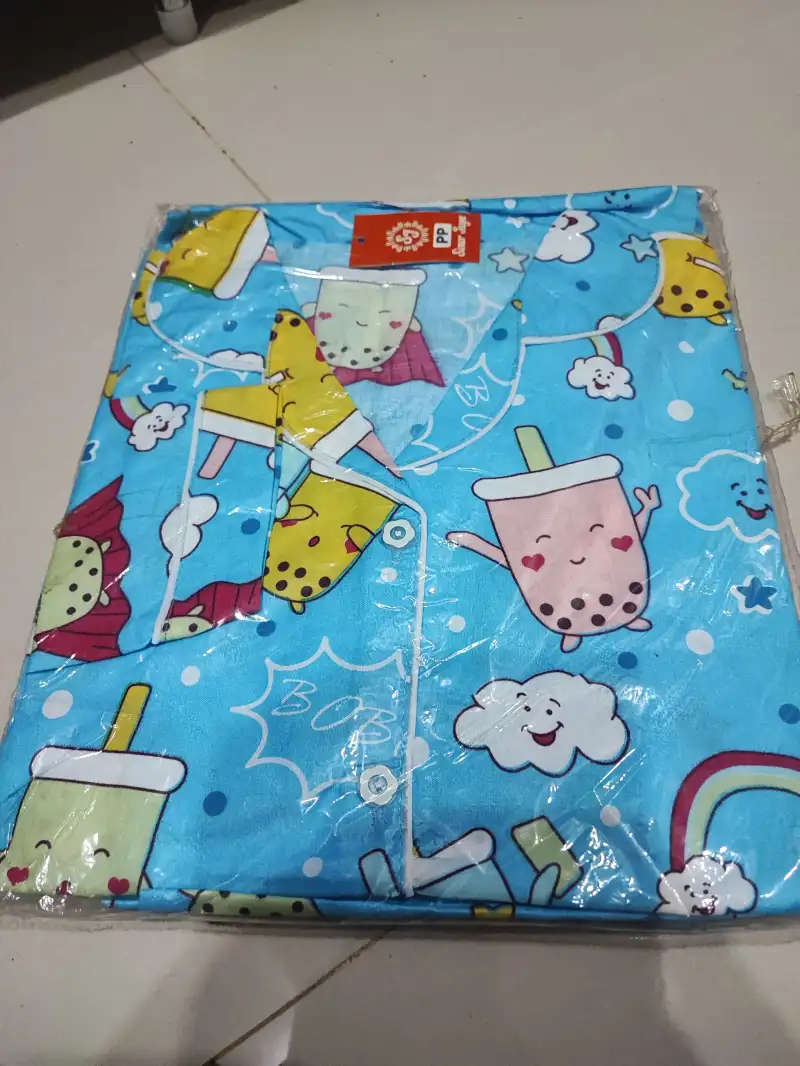 baju tidur remaja warna biru merk Sinar Jaya